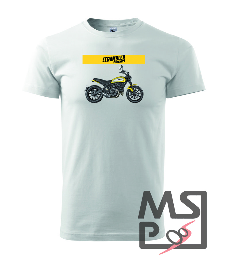 Pánske tričko s moto motívom 219 Ducati Scrambler