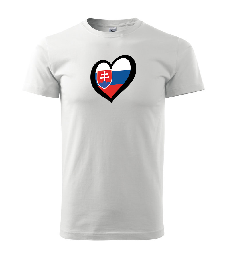 Pánske tričko s moto motívom 227 Slovensko v srdci