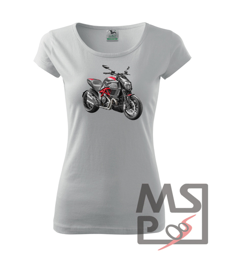 Dámske tričko s moto motívom 217 Diavel