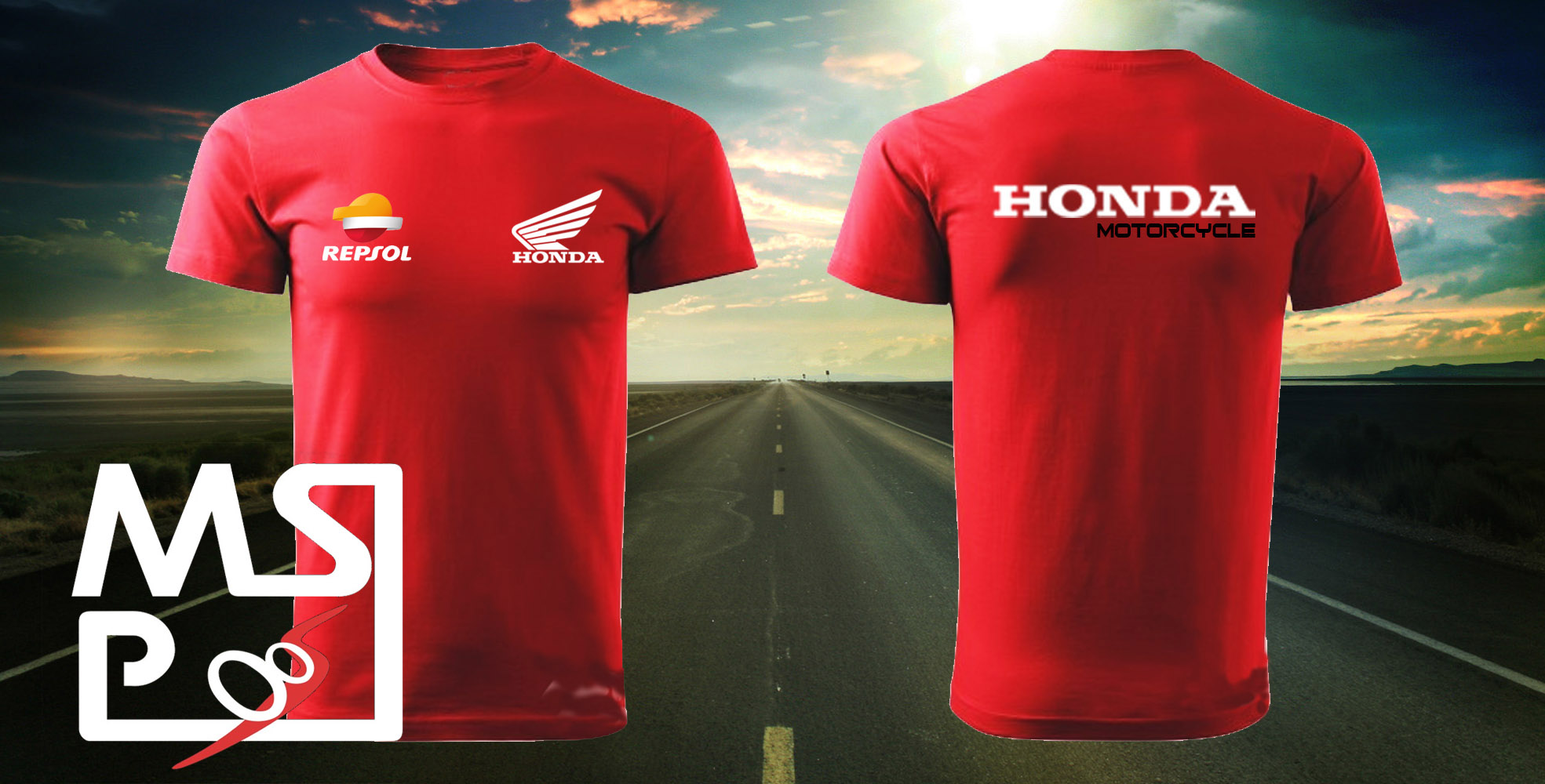 Tričko s motívom Honda Repsol