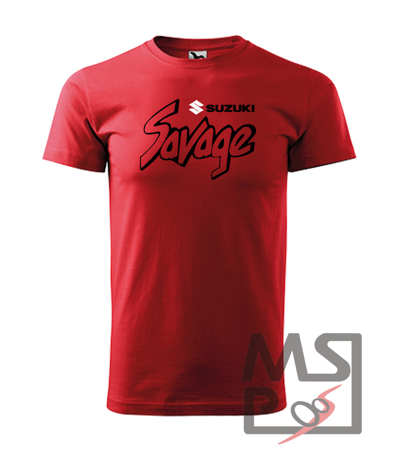 Pánske tričko MSP moto motív Suzuki Savage