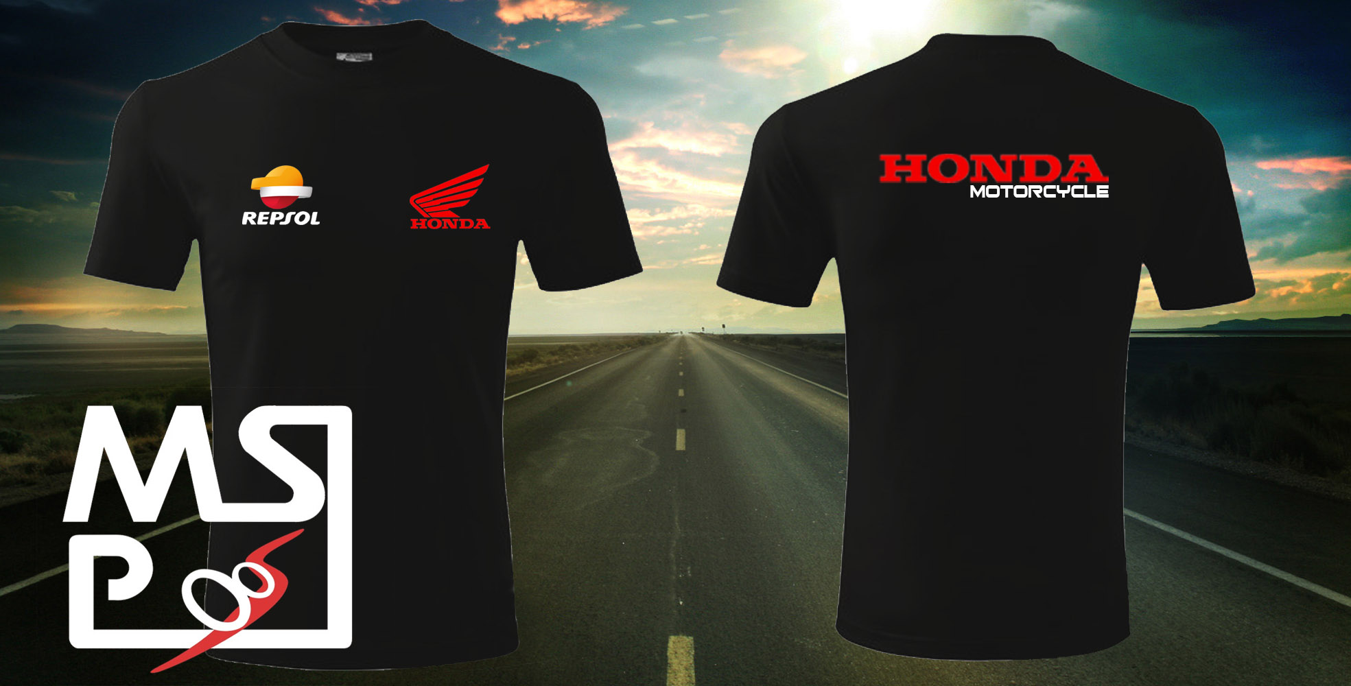 Tričko s motívom Honda Repsol