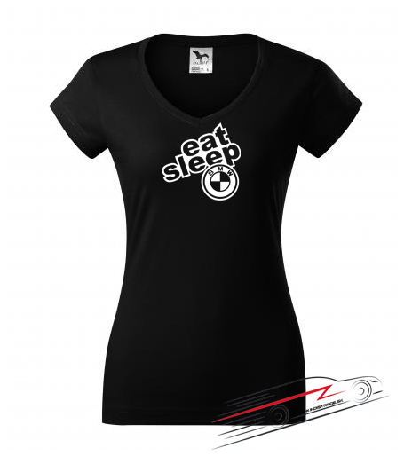 Dámske tričko eat sleep BMW