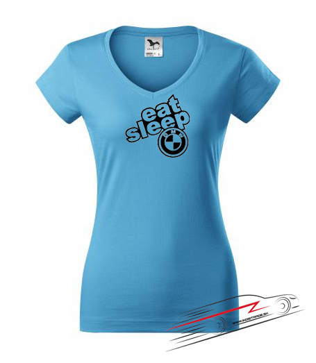 Dámske tričko eat sleep BMW