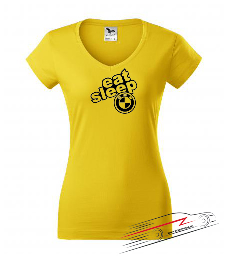 Dámske tričko eat sleep BMW