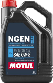 MOTUL NGEN HYBRID 0W8 4L