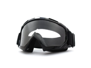 TXR MX okuliare Core čierne s čírym plexi