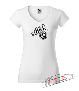 Dámske tričko eat sleep BMW