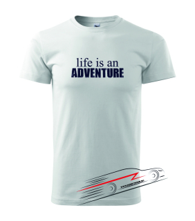 Pánske tričko MSP auto motív 071 Life is an adventure